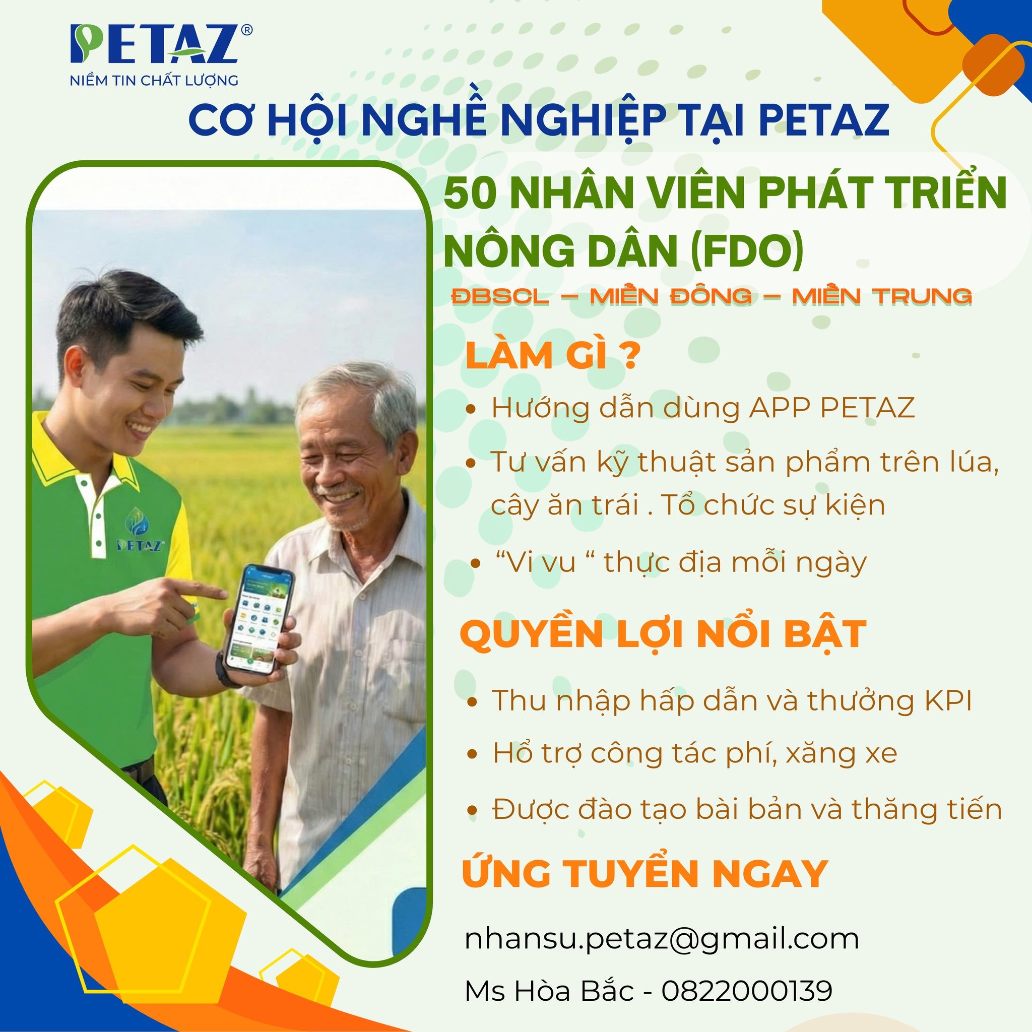 PETAZ - THÔNG BÁO TUYỂN DỤNG THÁNG 2 -2026