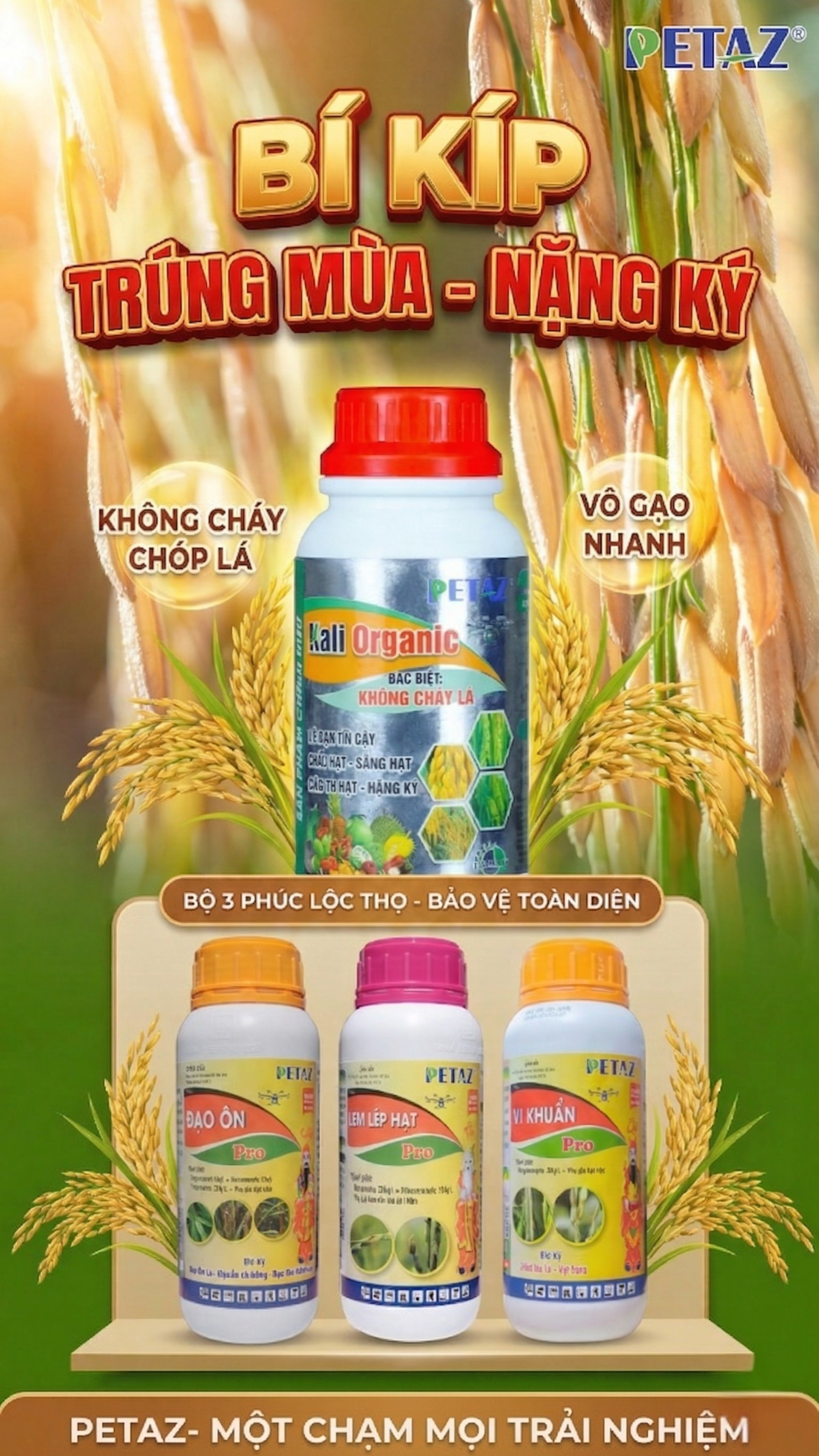 BỘ 3 PHÚC LỘC THỌ & KALI ORGANIC: BÍ QUYẾT TRÚNG MÙA, NẶNG KÝ!