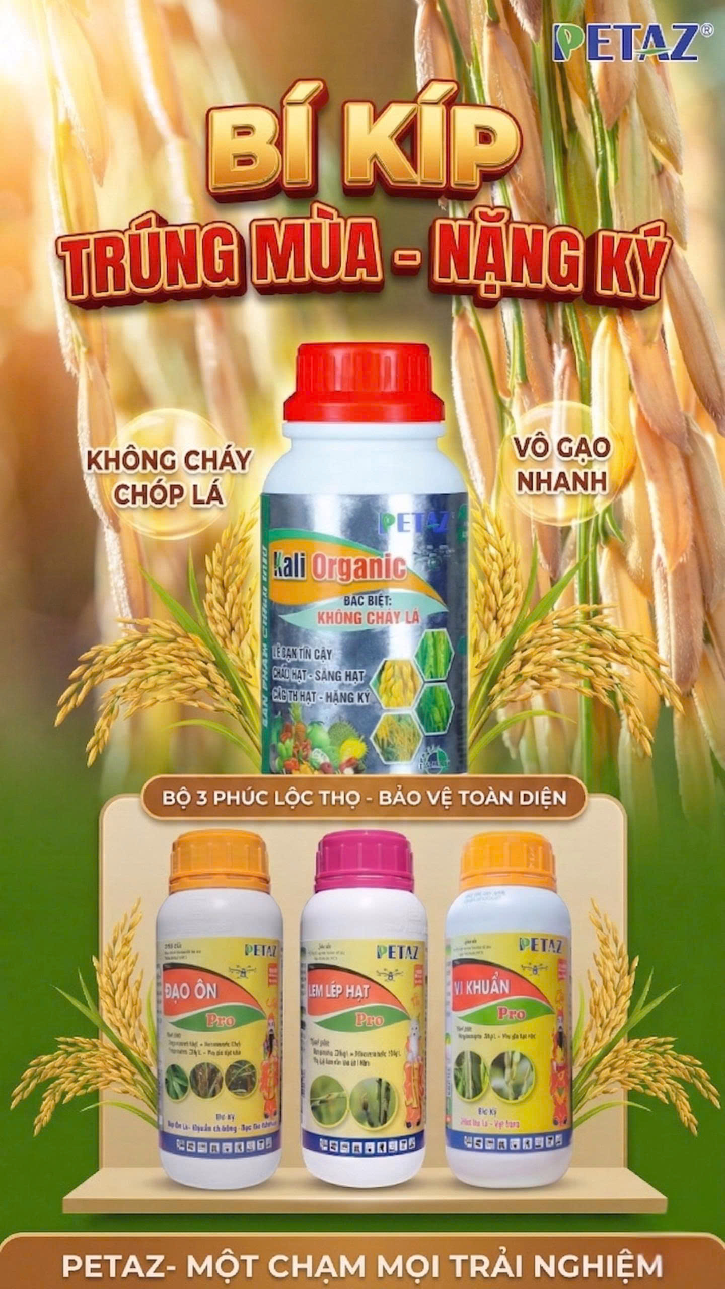 BỘ 3 PHÚC LỘC THỌ & KALI ORGANIC: BÍ QUYẾT TRÚNG MÙA, NẶNG KÝ!